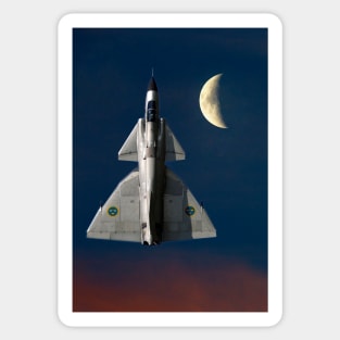 SAAB Viggen and the Moon Sticker
